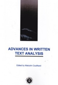 Advances in Written Text Analysis