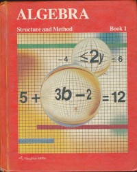 Image of Algebra; structure and method (book 1)