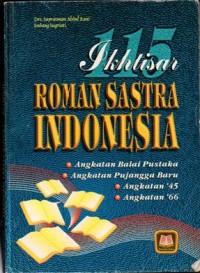 Image of Ikhtisar Roman Sastra Indonesia