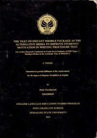 Image of the Text on Instant Noodle Package as the Alternative Media to Improve Students' Motivation in Wrtiting Procedure Text