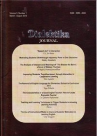 Image of Dialektika Journal Vol. 3, Number 1