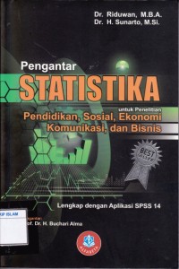 Image of Pengantar Statistika untuk Penelitian Pendidikan, Sosial, Ekonomi, Komunikasi, dan Bisnis (Lengkap dengan Aplikasi SPSS 14)