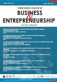 Image of Indonesian Journal of Business & Entrepreneurship; Vol 2 No. 3, Sepetember 2016