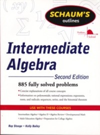 Image of Schaum's Outlines Intermediate Algebra