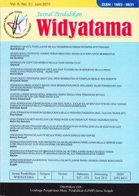 Image of Jurnal Pendidikan Widyatama; Vol.8, No.2, Juni 2011