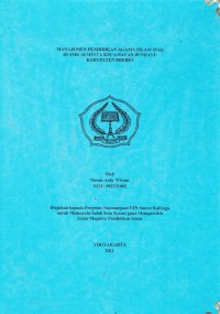 Image of Manajemen Pendidikan Agama Islam (PAI) di SMK Semesta Kecamatan Bumiayu Kabupaten Brebes