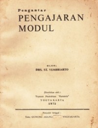 Image of Pengantar Pengajaran Modul
