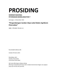 Image of Prosiding Seminar Nasional Peternakan Berkelanjutan 7 