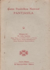 Image of Sistem Pendidikan Nasional Pantjasila