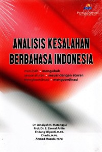 Image of Analisis kesalahan berbahasa indonesia