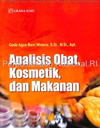 Image of Analisis obat, kosmetik, dan makanan