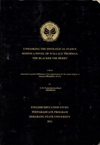 Image of Unmasking the Ideological Stance Behind a Novel of Wallace Thurman, 