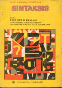 Image of Ilmu Bahasa Indonesia : SINTAKSIS
