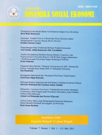 Image of Jurnal Dinamika Sosial Ekonomi; Volume 7 Nomor 1 Hal.1-112 Mei 2011