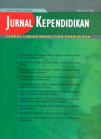 Jurnal Kependidikan: Jurnal Ilmiah Penelitian Pendidikan (Vol. 44 No. 2 Nov. 2014)
