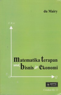 Image of Matematika Terapan untuk Bisnis dan Ekonomi