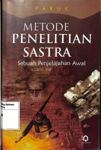 Image of Metode Penelitian Sastra : Sebuah Penjelajahan Awal