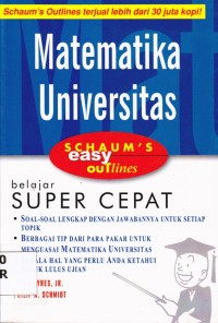 Image of Schaums'S Easy Otlines; Matematika Universitas