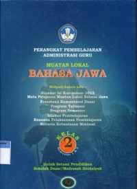 Image of Perangkat Pembelajaran Administrasi Guru Muatan Lokal Bahsa Jawa kelas 3