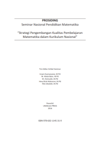 Image of Prosiding Seminar Nasional Pendidikan Matematika 