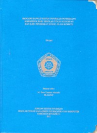Image of Rancang Bangun Sistem Informasi Penerimaan Mahasiswa Baru Sekolah Tinggi Keguruan Dan Ilmu Pendidikan (STKIP) Islam Bumiayu