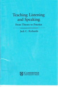 Image of Teaching Listening and Speaking from Theory to Practice