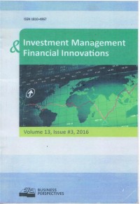 Investment Management & Financial Innovations; Volume 13; Issue #3 2016