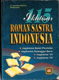 Ikhtisar Roman Sastra Indonesia