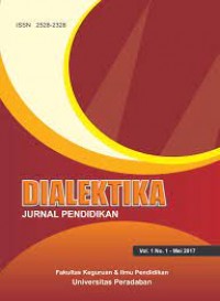 Evaluasi program penugasan dosen di sekolah (PDS) Universitas Peradaban berdasarkan model kesenjangan (discrepancy model)
(dalam jurnal Dialektika Vol. 3 no. 1 Mei 2019)