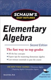 Schaums's Easy Outlines Elementary Algebra
