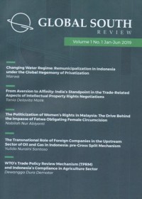 Global South Review; Vol. 1 No. 1 Jan - Jun 2019