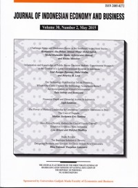 Journal Of Indonesian Economy and Business Volume 30, Number 2, May 2015