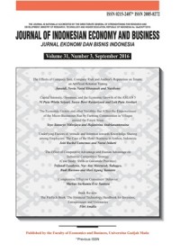 Journal Of Indonesian Economy And Business: Jurnal Ekonomi dan Bisnis Indonesia Volume 32, Number 1, Januari 2017