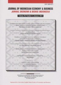 Journal Of Indonesian Economy And Business: Jurnal Ekonomi dan Bisnis Indonesia Volume 32, Number 2, May 2017