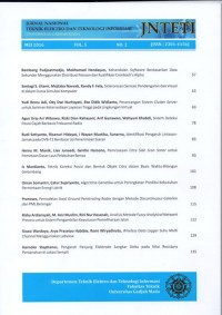 Jurnal Nasional Teknik Elektro dan Teknologi Informasi (Vol.5 No.3 AGUSTUS 2016)
