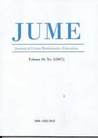 Journal of Urban Mathematics Education; Volume 8, No. 1, July 2015