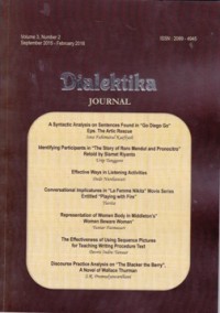 Dialektika Journal; Volume 3, Number 2 (Sept 2015 - Feb 2016)