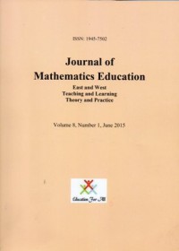 Journal Of Mathematics Education, Vol. 8 No. 2 December 2015