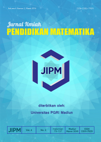 Jurnal Ilmiah Pendidikan Matematika (JIPM); Vol. 7 No. 1 Thn 2018