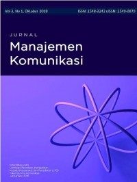 Jurnal Manajemen Komunikasi Vol. 5 No. 2 April 2021