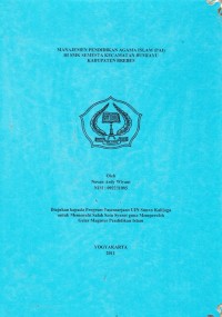 Manajemen Pendidikan Agama Islam (PAI) di SMK Semesta Kecamatan Bumiayu Kabupaten Brebes