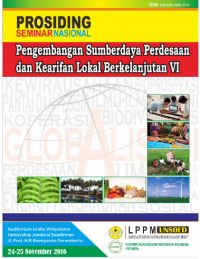 Prosiding Seminar Nasional; Pengembangan Sumberdaya Perdesaan dengan Kearifan Lokal Berkelanjutan VI (buku 2)
