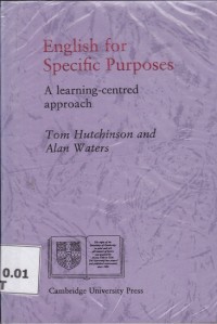 English for Specific Purposes; A leaarning-centred approach