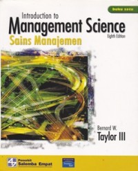 Introduction to Management Science : Sains Manajemen, Buku Satu