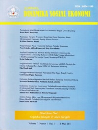 Jurnal Dinamika Sosial Ekonomi; Volume 7 Nomor 1 Hal.1-112 Mei 2011