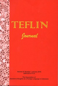 Journal TEFLIN : A publication on the teaching and learning of English