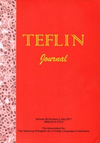Journal TEFLIN : A Publication on the teaching and Learning of English