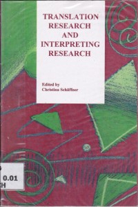 Translation Research and Interpreting Research